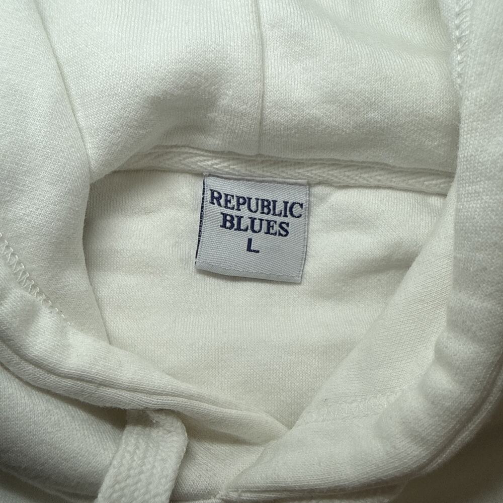 San Diego California Spellout Graphic White Hooded Sweatshirt Womens Large - Picture 7 of 11